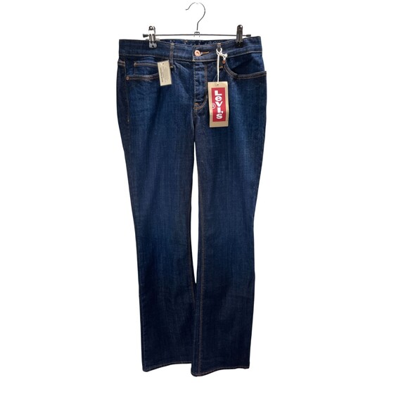 Levi's Jeans Size Medium Misses Blue Boot Cut 525 Perfect Waist Hidden Waistband - Picture 1 of 7